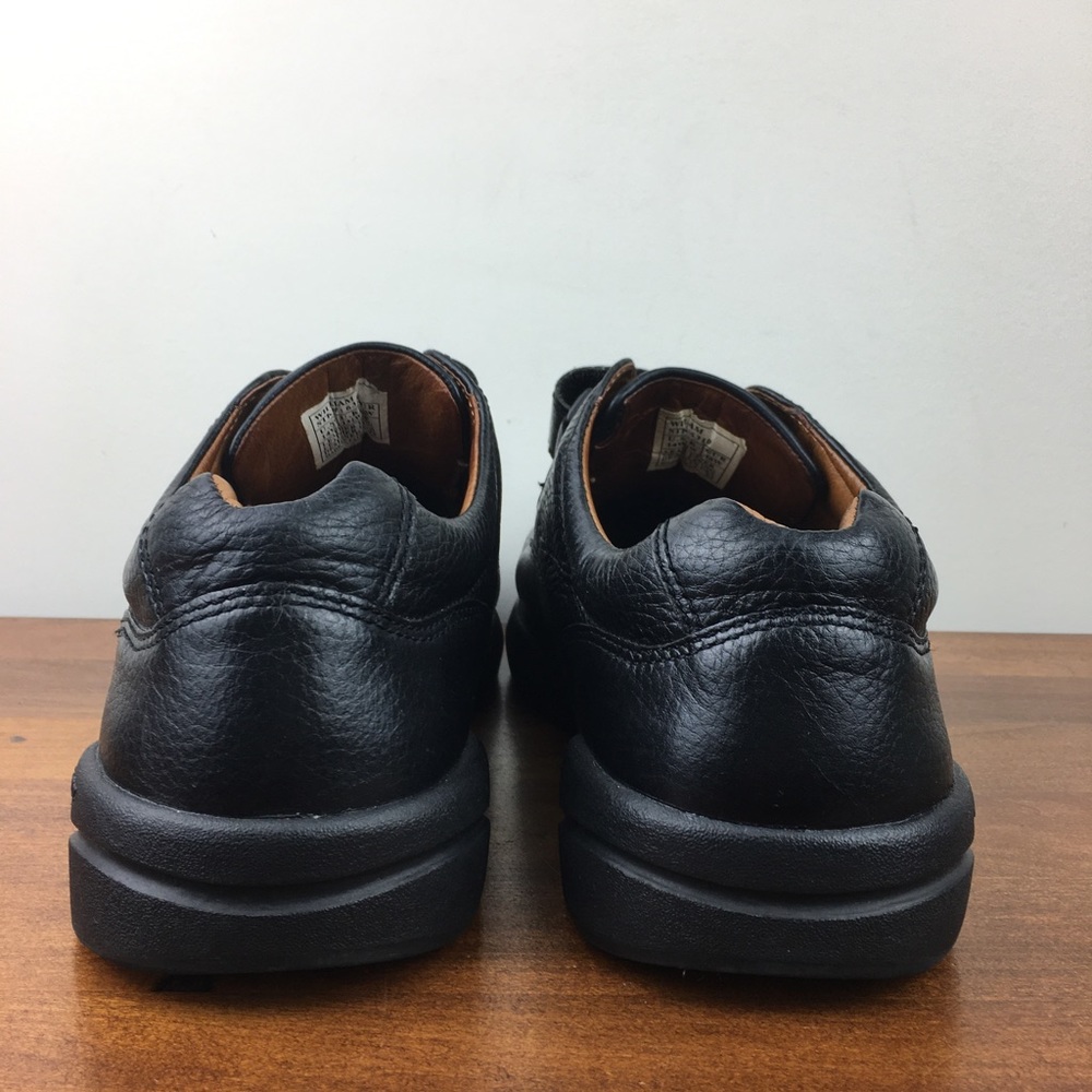 Dr. Comfort William Black Leather Adjustable Diabetic Shoes Hook Look Men’s 14W. - Picture 11 of 12